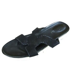 Vaneli Women's Slide Black Leather Size 8.5M Gently Used 2025